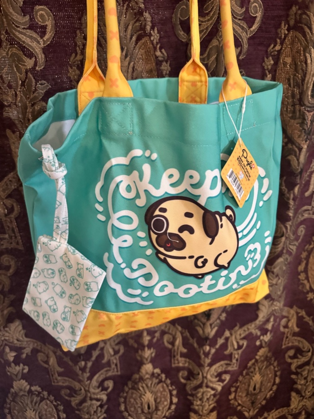 New 🆕 Good Smile Company: Puglie - Keep on Pootin Tote Bag - Picture 8 of 8